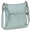 The SAK Leather Crossbody Purse (Seafoam)